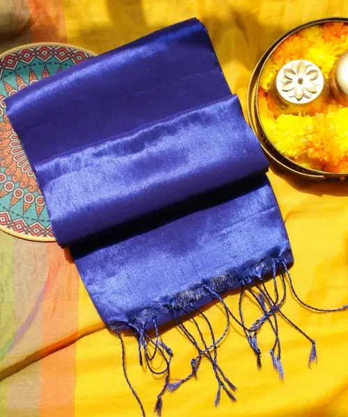 Royal Blue Tissue Saree